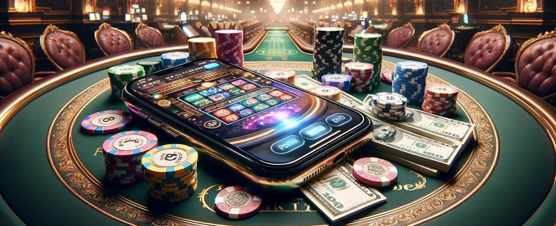 Player strategizing at phsky online casino table